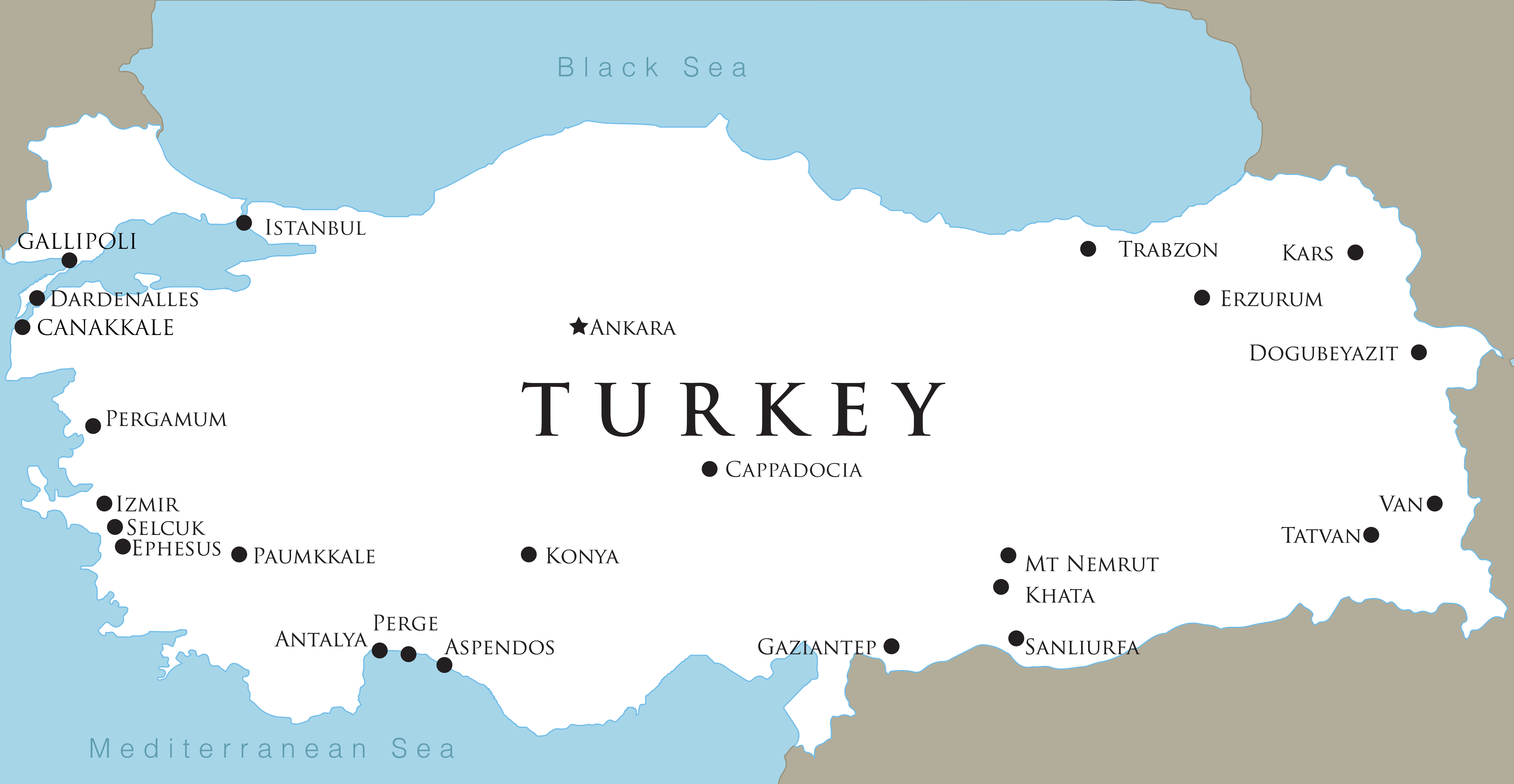 Карта турции с городами на русском. Карта Турции. Стамбул на карте Турции. Границы Турции на карте. Карта Турции и соседних государств.